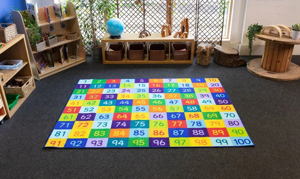 1-100 Numbers 2x1.5m Carpet