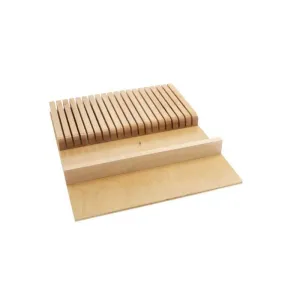 4WKB Series Natural Maple Trimmable Knife Block (18.5" x 22" x 2.38")