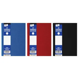 A5 Ruled Hardback Notebook - Assorted Colour Journal Diary Lined Paper