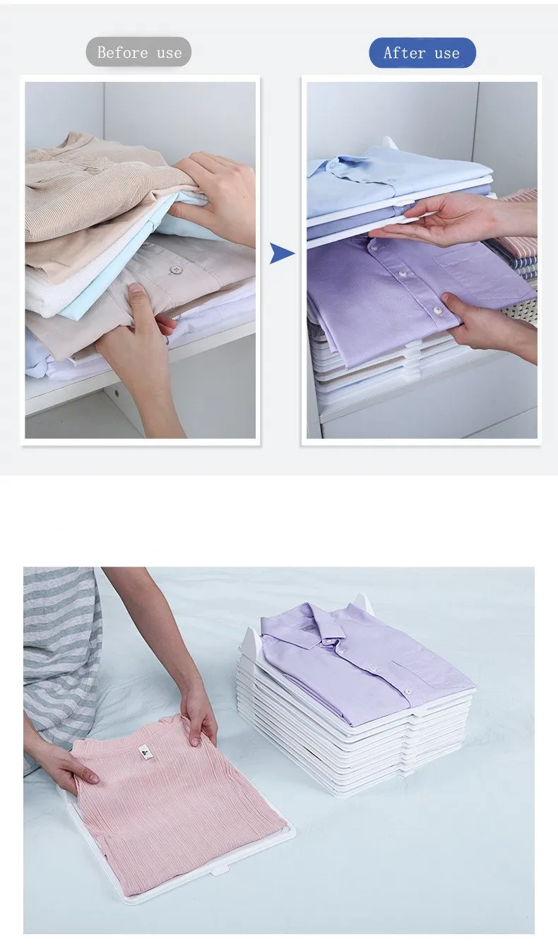 Anti-chaotic Folding Clothing Storage Board