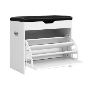 Artiss Adjustable 3 Tier Storage Cupboard - White