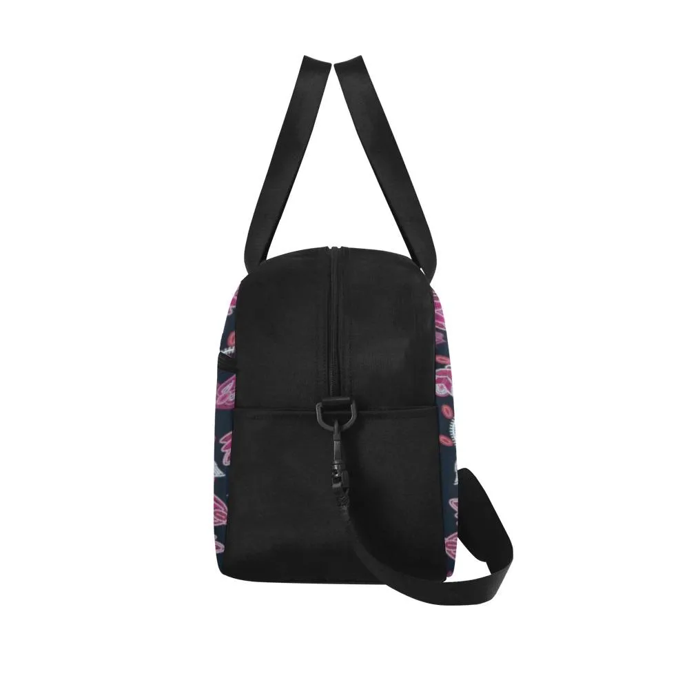 Beaded Pink Fitness Handbag