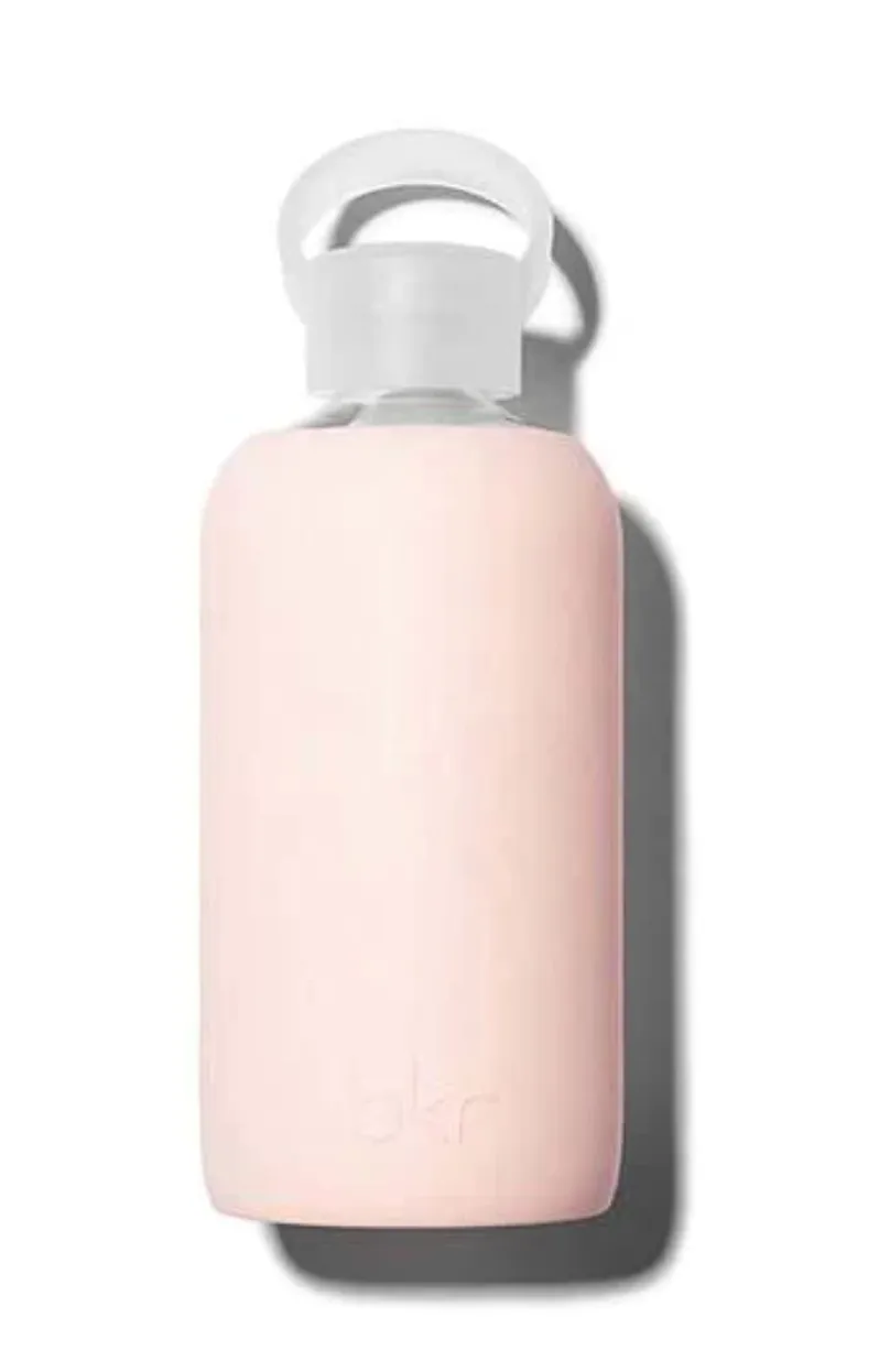 BKR | 500ml Glass   Silicone Water Bottle