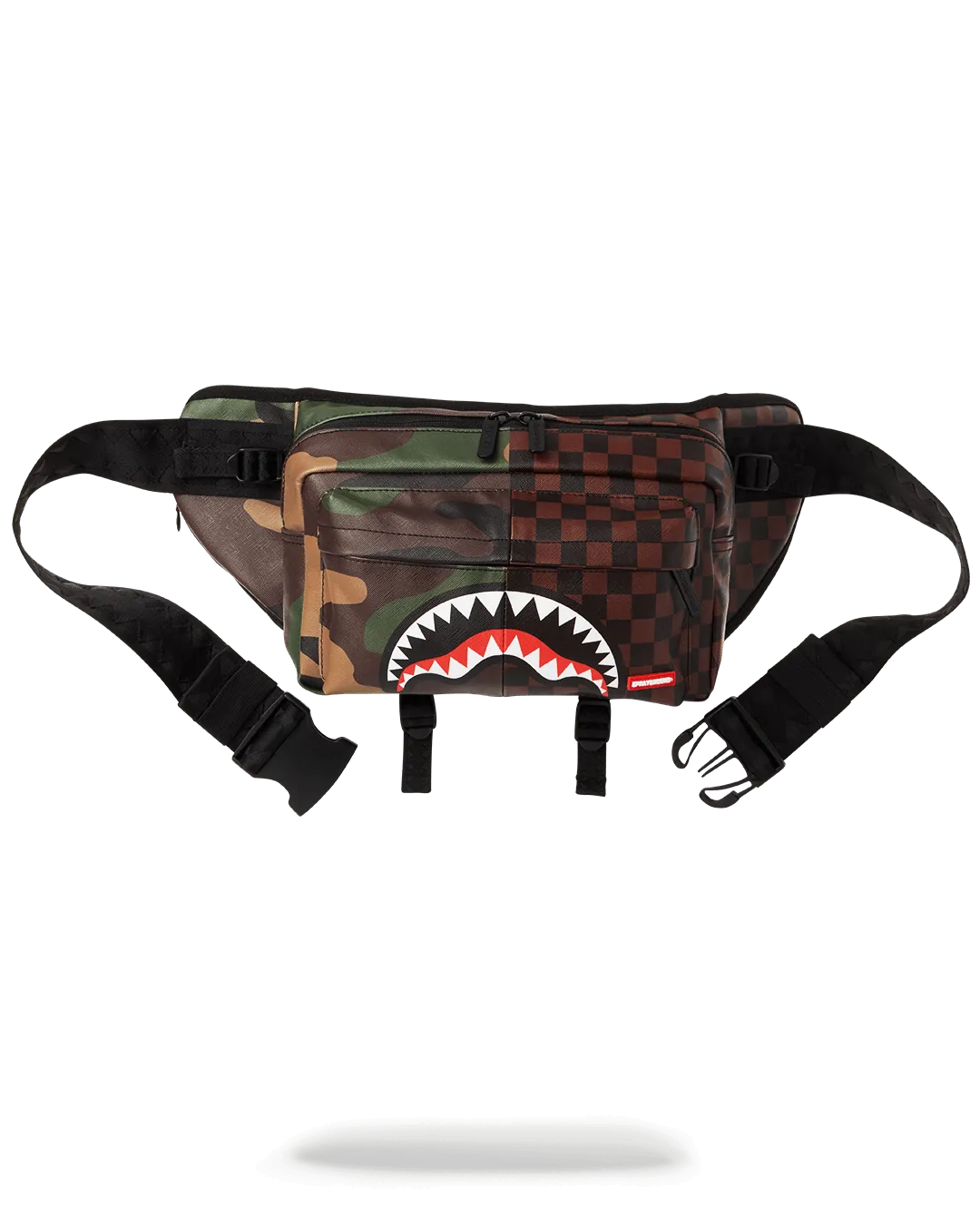 Checkered Camo Split Doubleside Crossbody