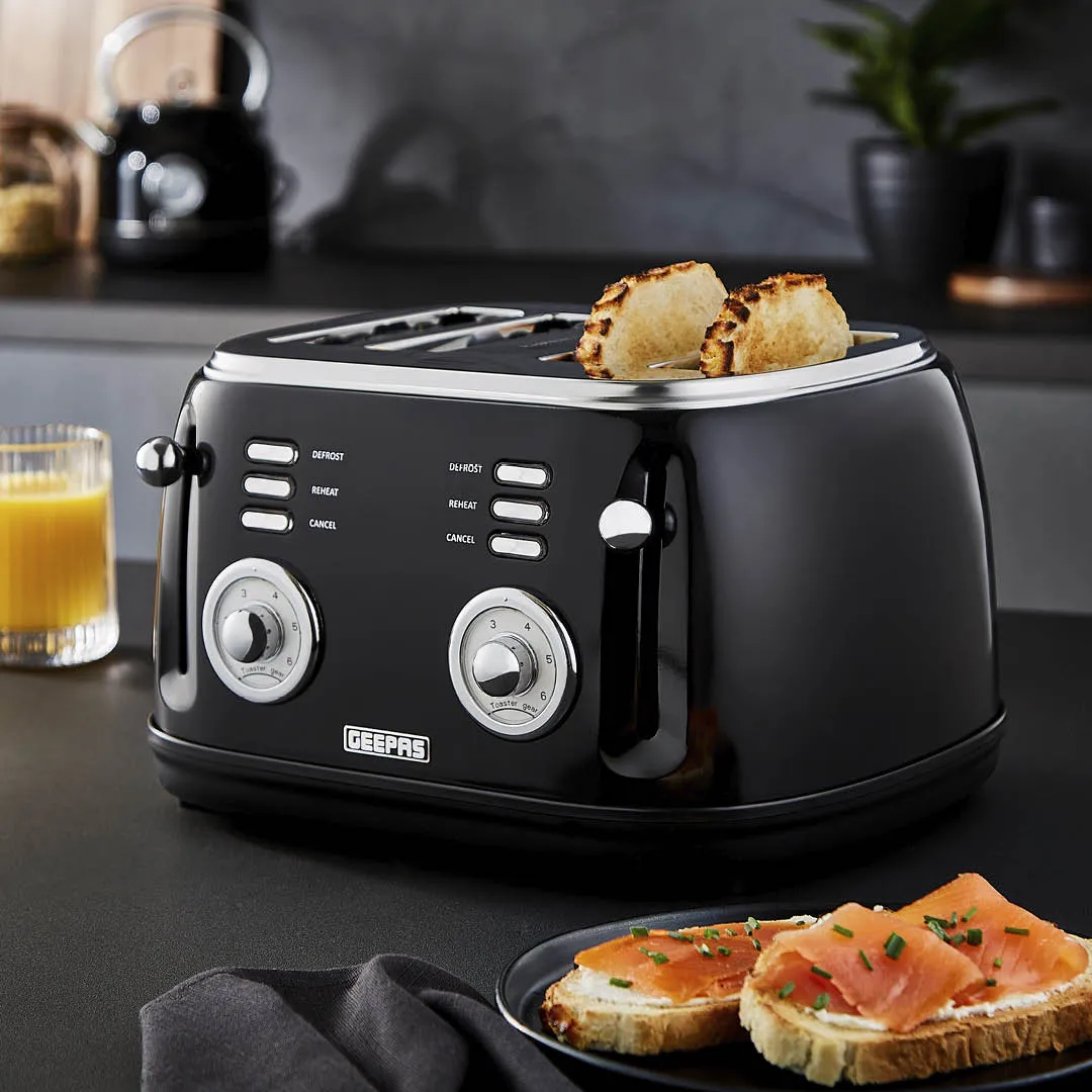 Classic 4-Slice Vintage Bread Toaster