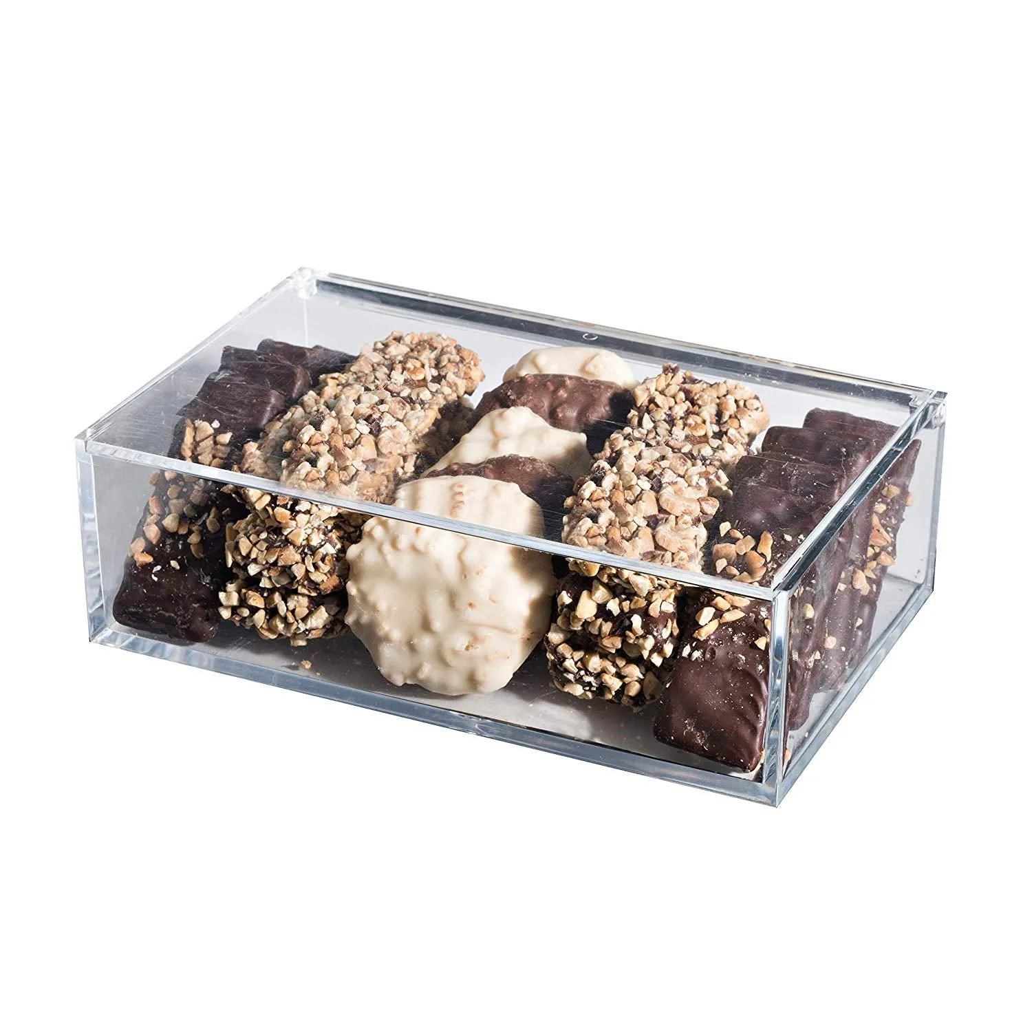 Clear Acrylic Boxes 4 Pack 6.3''x3.94''x1.97''