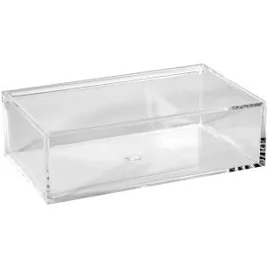 Clear Acrylic Boxes 4 Pack 6.3''x3.94''x1.97''