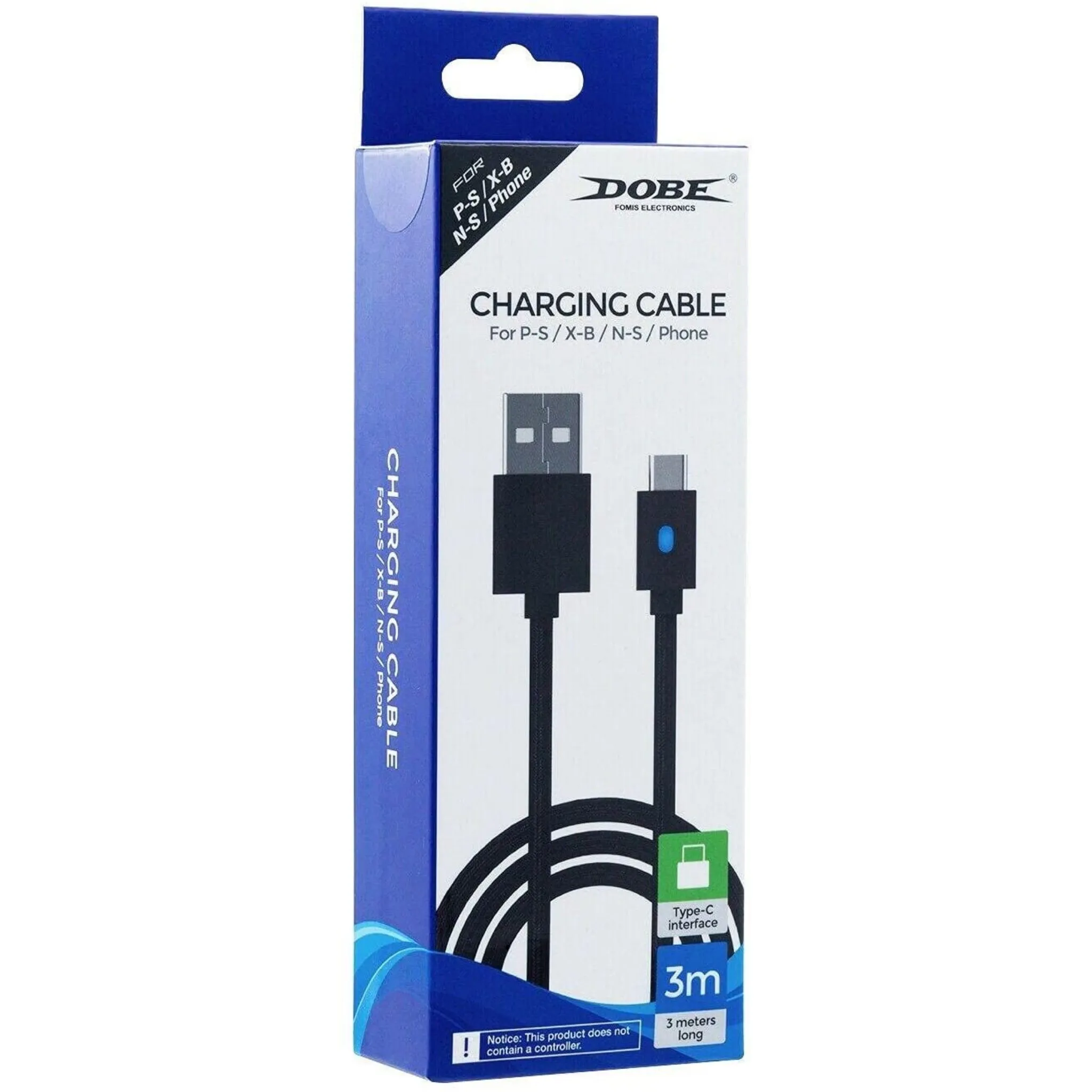 Dobe 3m Charging Cable For PlayStation 5 Controller