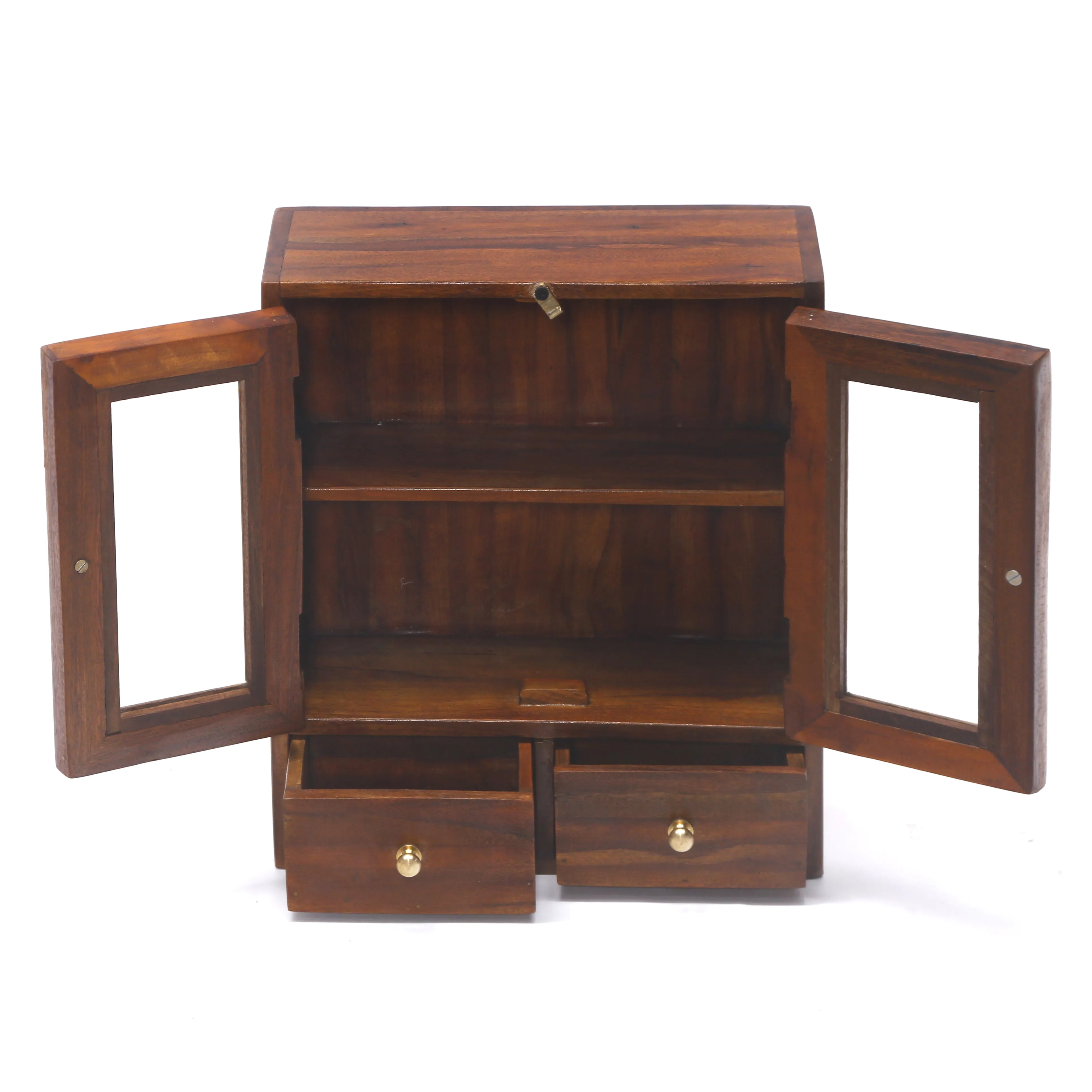 Double compartment with 2 Drawer Compact Cabinet