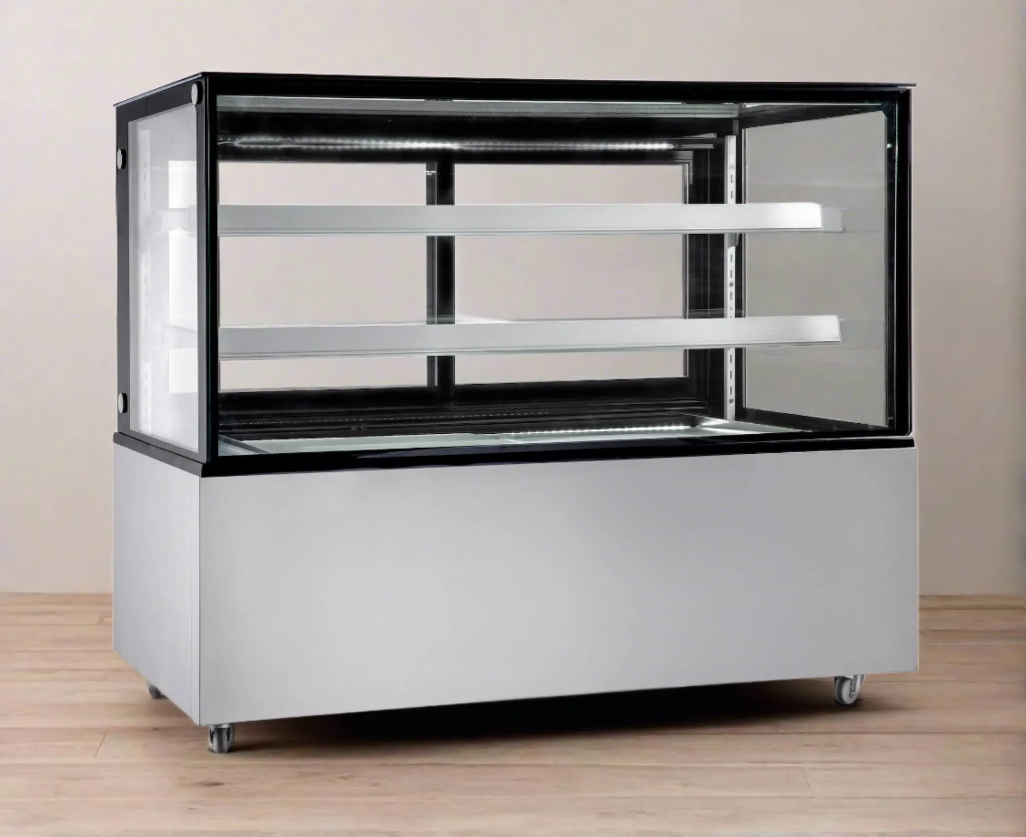 Empire Chilled Deli Patisserie Flat Glass Display Fridge 400 Litre - EMP-370-C