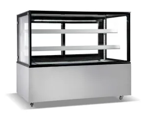 Empire Chilled Deli Patisserie Flat Glass Display Fridge 400 Litre - EMP-370-C