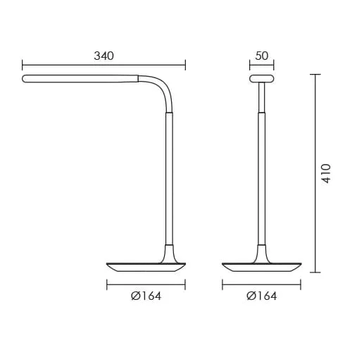 Flex Desk Lamp Black | White