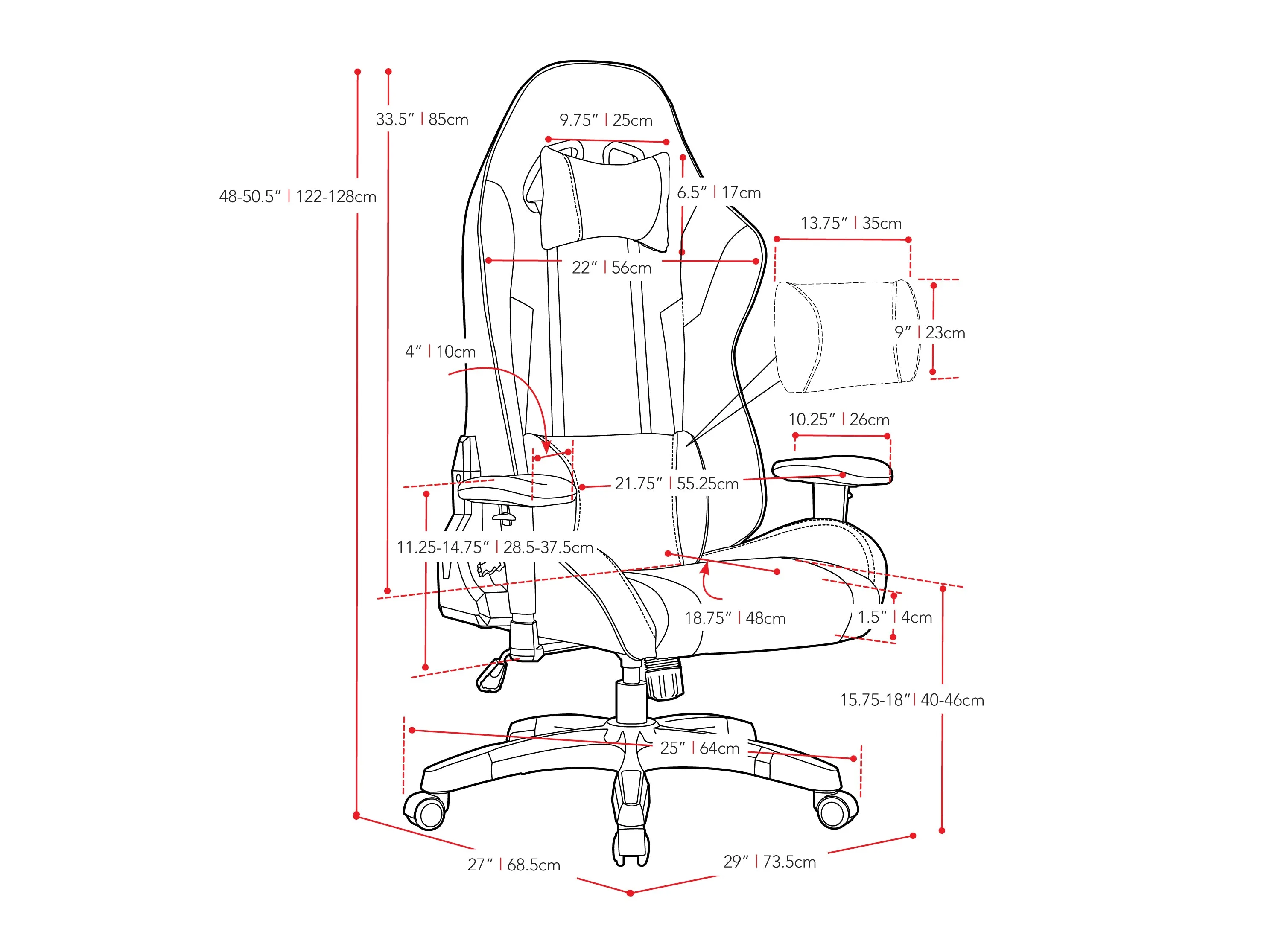 Green and Yellow Gaming Office Chair