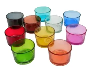 H R Enterprise Candle Jar Glass | 3.5 * 3.3 | Set of 30 |