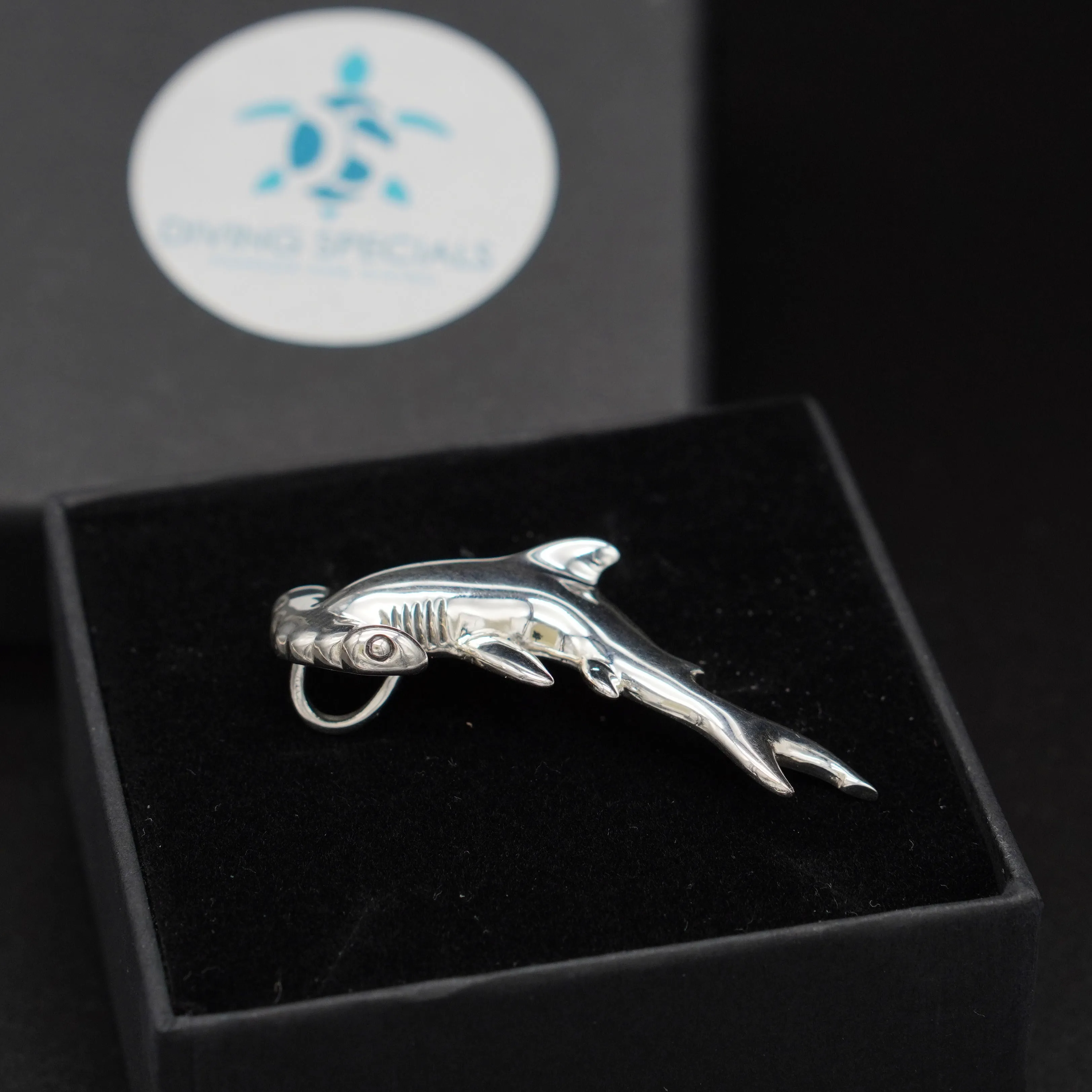 Hammerhead Shark Necklace & Pendant - 925 Real Sterling Silver