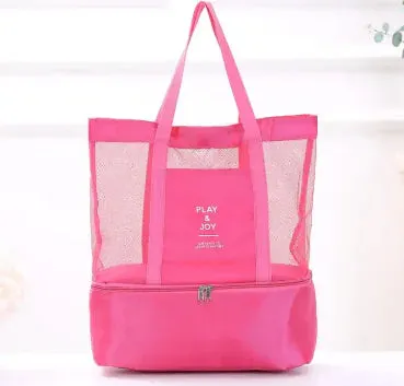 High Capacity Women Mesh Transparent Bag