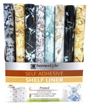 HOMESTYLE ESSENTIALS Self Adhesive contact Paper Marble Design CH85515 (SOLD AS ASSORTED COLOURS ONLY)