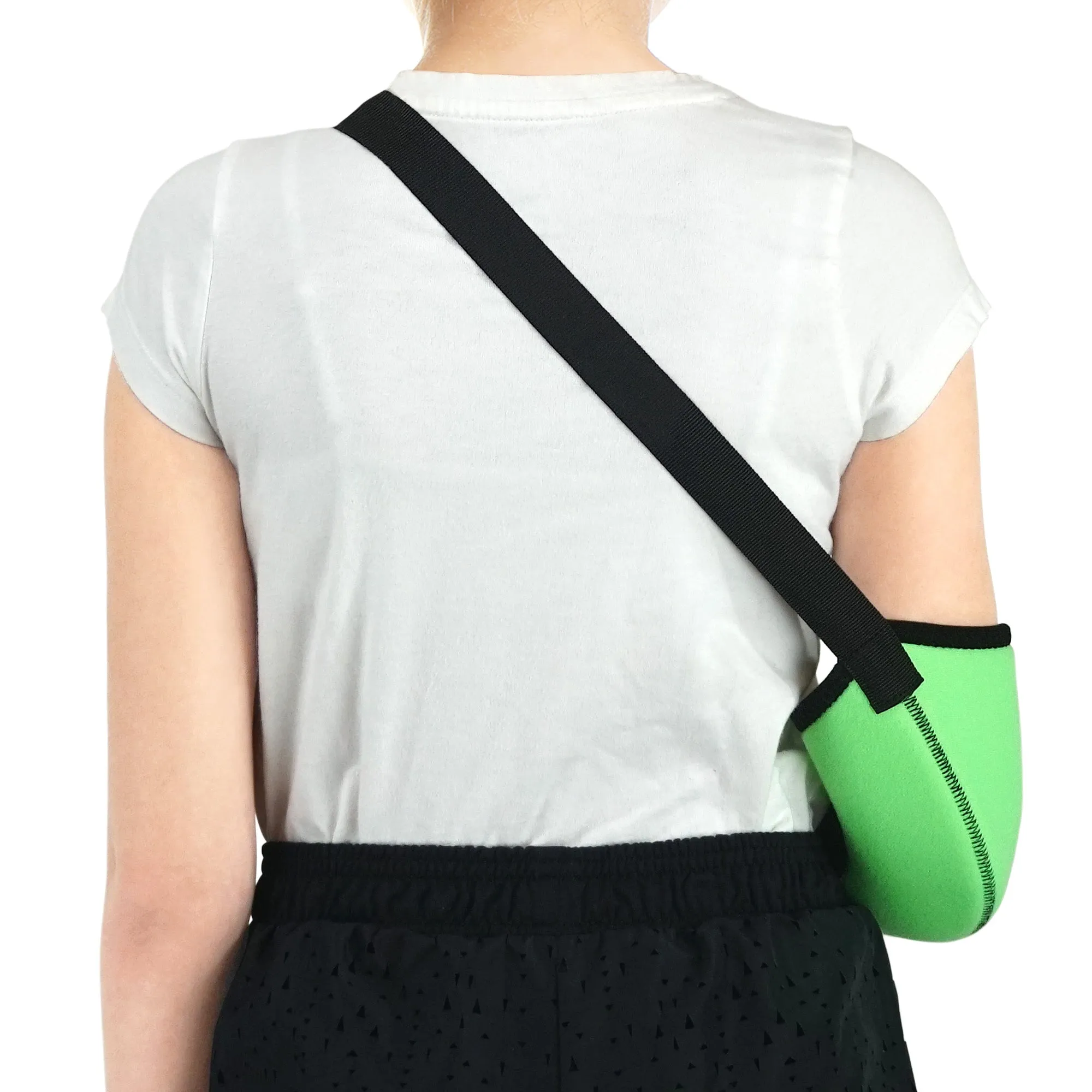 Kids Arm Support Sling Shoulder Immobilizer Brace - Breathable, Lightweight, Fully Adjustable