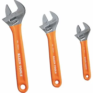 Klein D5073 Extra-Capacity Adjustable Wrenches, 3-Piece