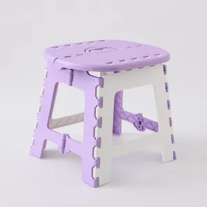 Kuber Industries Collapsible Stool | Foldable Stool | Camping Stool | Stool for Outdoor-Fishing-Hiking-Gardening-Travel | Portable Stool | Stool for Travel | YJD-2311A | Purple