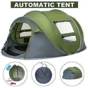 Large Capacity 4 to 5 Persons Automatic Pop Up Camping Tent-Large Capacity Camping Tent