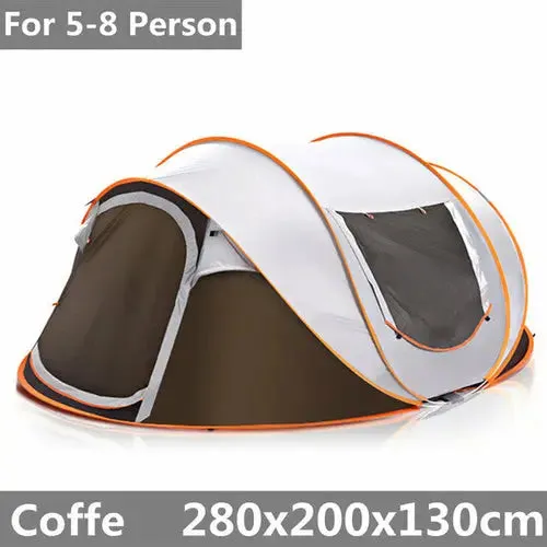 Large Capacity 4 to 5 Persons Automatic Pop Up Camping Tent-Large Capacity Camping Tent