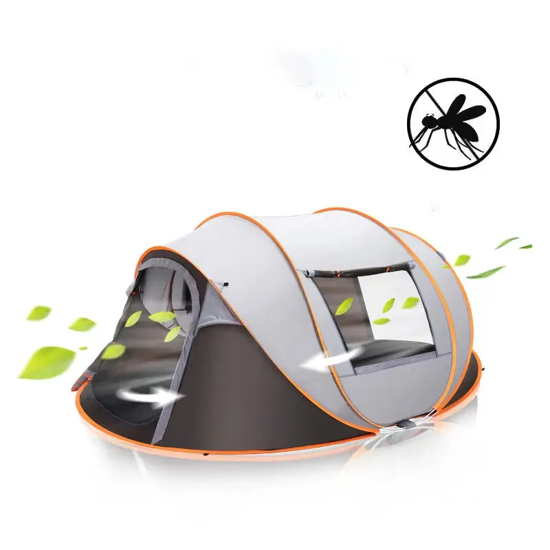 Large Capacity 4 to 5 Persons Automatic Pop Up Camping Tent-Large Capacity Camping Tent