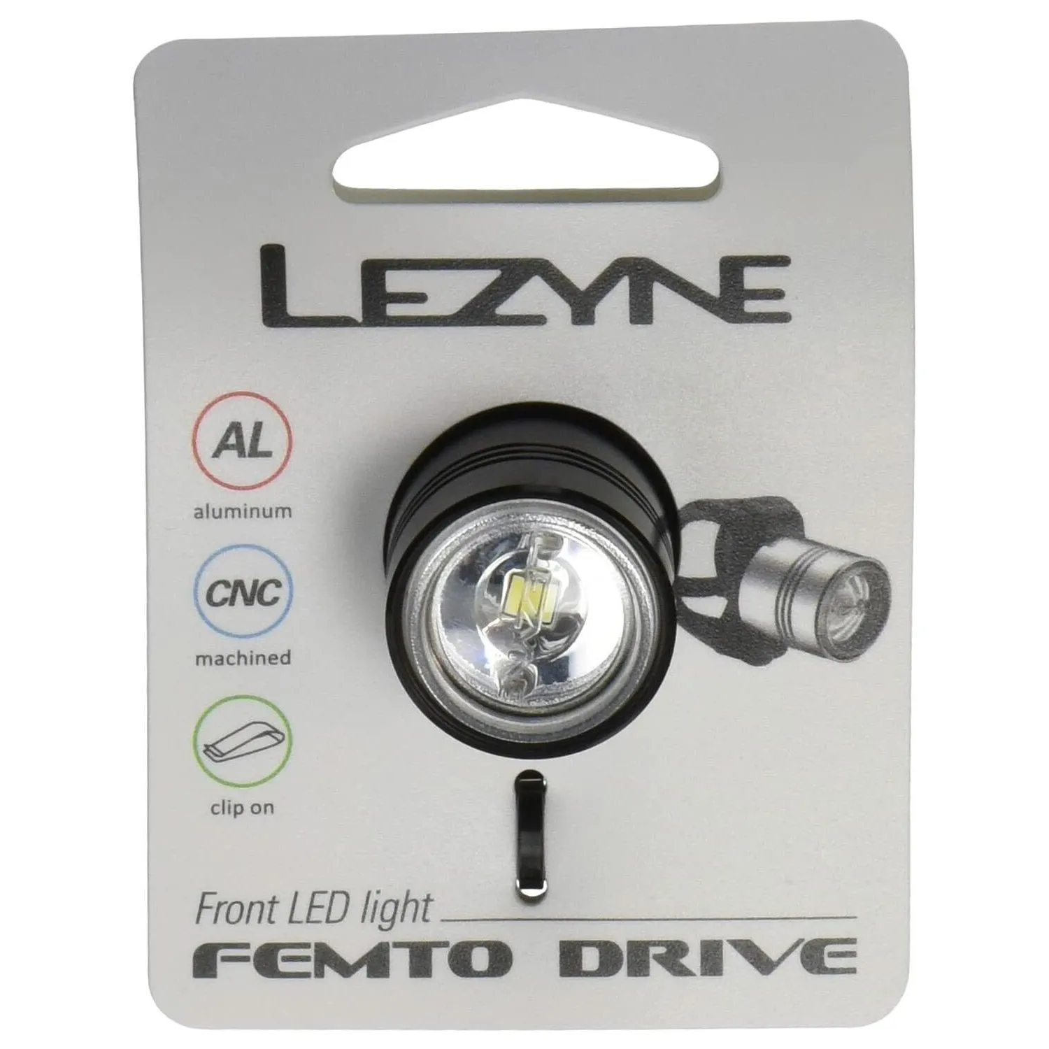 Lezyne Femto Drive Front Bicycle Light, Black