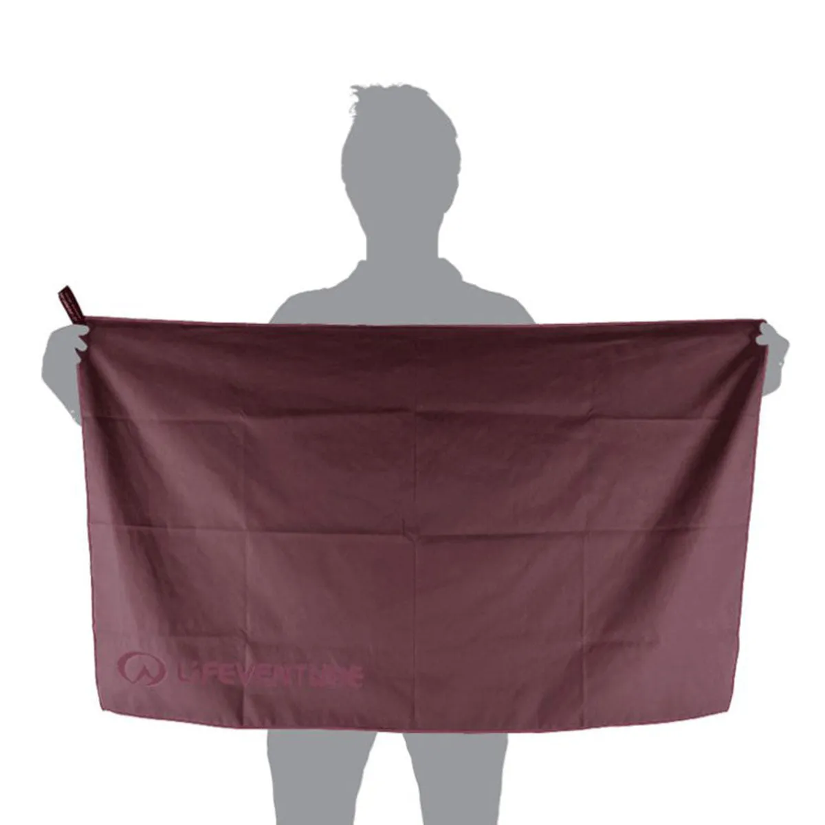 Lifeventure Recycled SoftFibre Travel Towel Blackcurrant