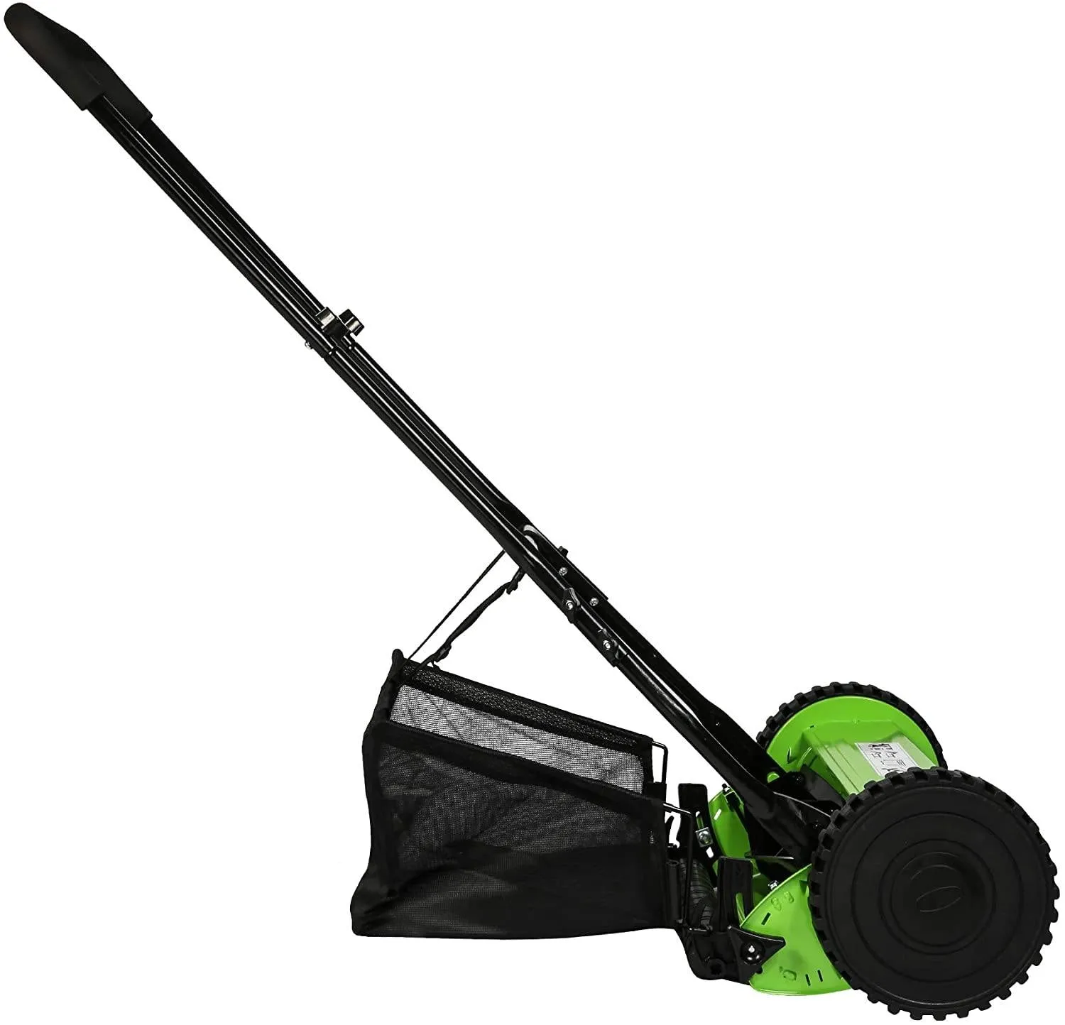 Manual Reel Push Walk Behind Mower Adjustable 5-Blade Push Lawn Mower with Catcher