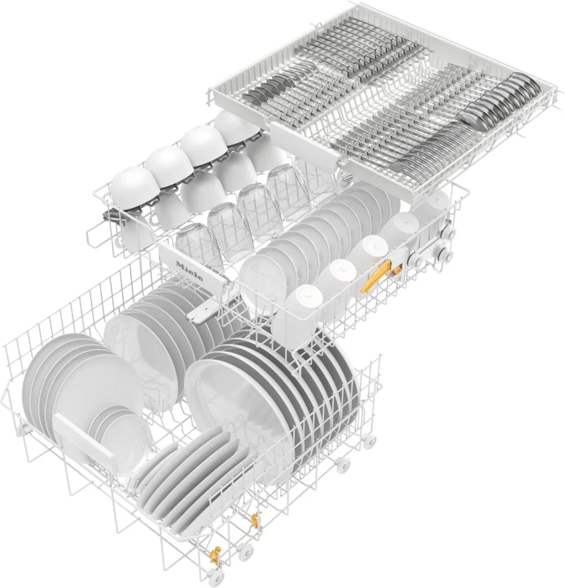 Miele G5150SCVI Active Fully Integrated Dishwasher with Hot Water Connection, 59.8cm Wide - Stainless Steel