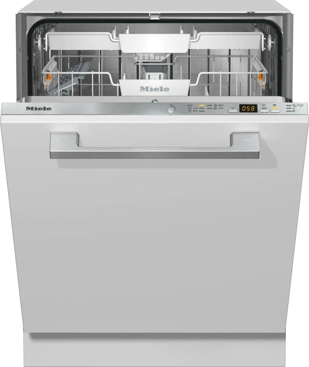 Miele G5150SCVI Active Fully Integrated Dishwasher with Hot Water Connection, 59.8cm Wide - Stainless Steel