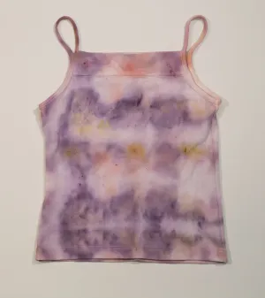 Naturally dyed cotton knit cropped tanks