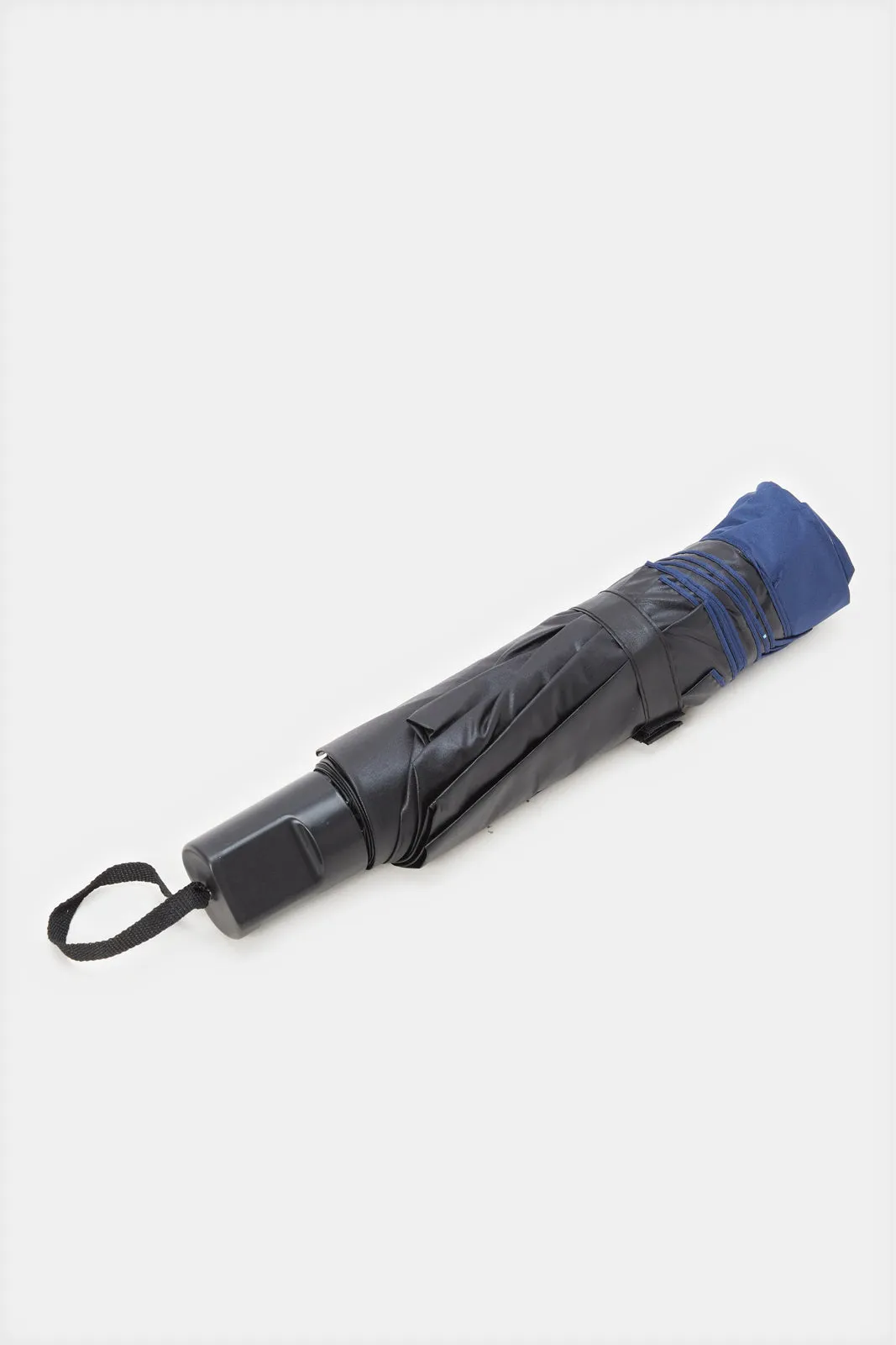 Navy Printed Foldable Umbrella