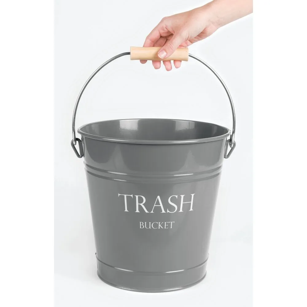 Pail Waste Can Gray