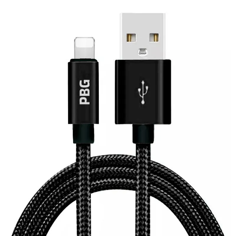 PBG 10FT XL Best iPhone Charger Cable - Durable & Fast Charging (Multicolor)