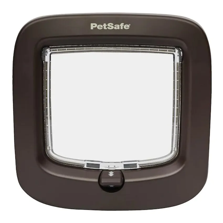 PetSafe Manual Locking Cat Flap Brown