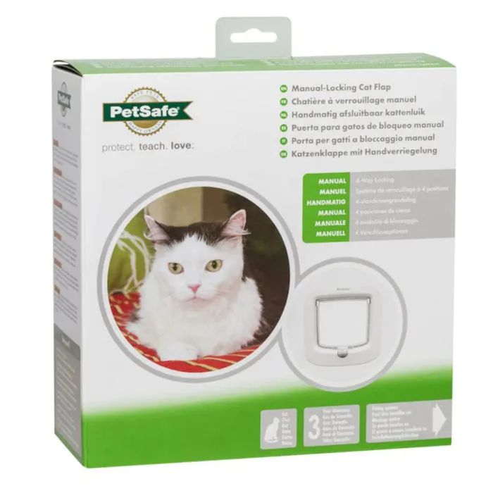 PetSafe Manual Locking Cat Flap White