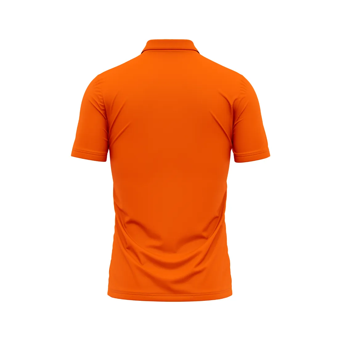 Polo Neck Printed Jersey Orange Design 34