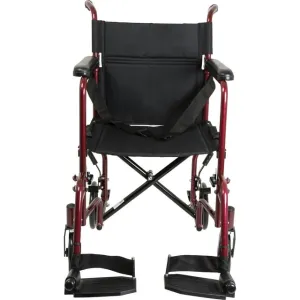 Probasics Aluminium Transport Chair Burgundy Tca1916Bg