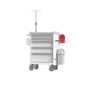 Procedure Treatment Cart 670x545x940mm 5 Drawer