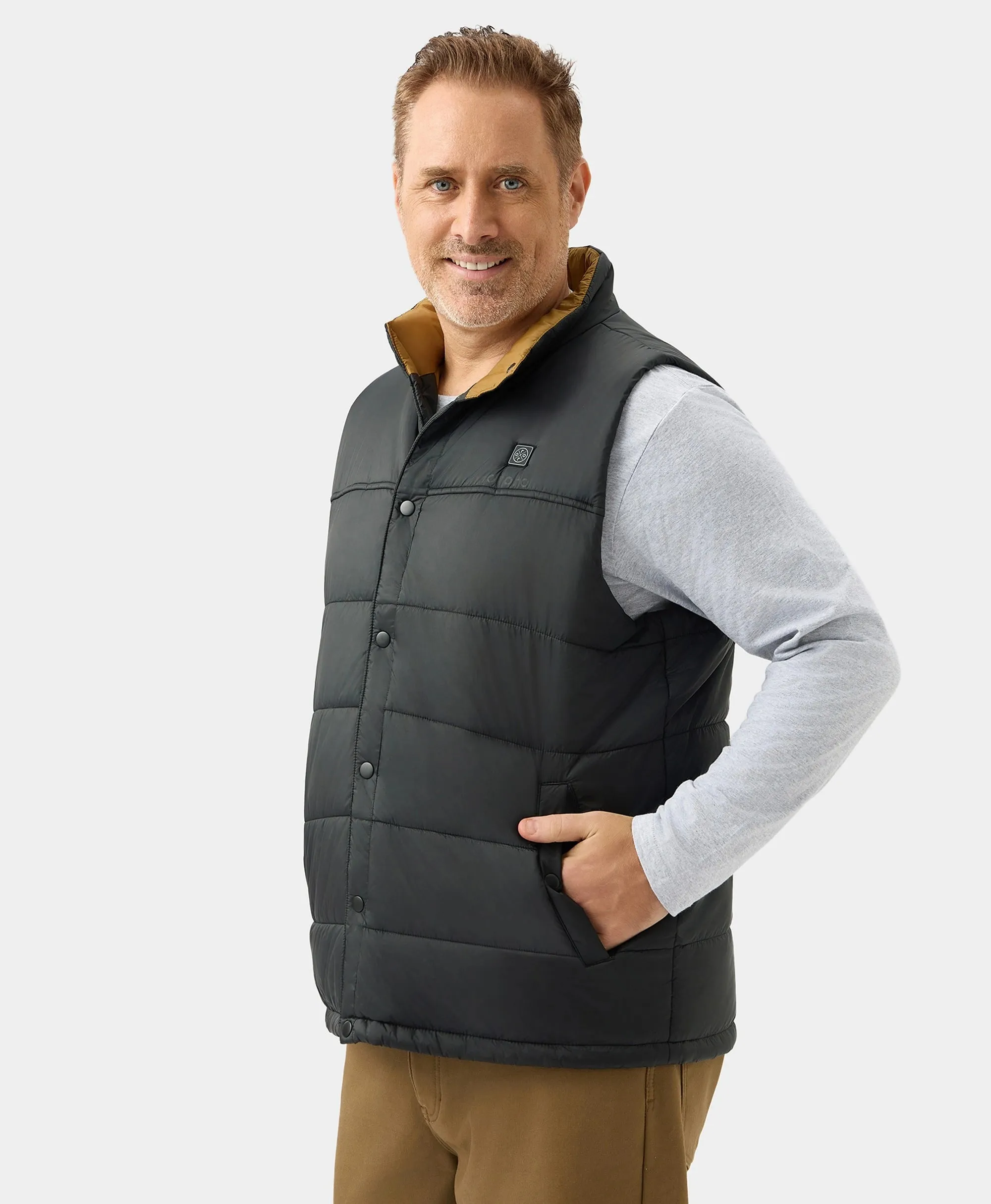 PuffLyte™ Men's Heated Lightweight Vest - Black (Apparel Only)