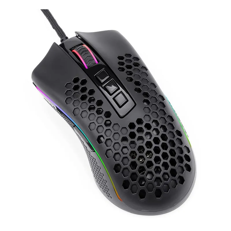 Redragon Storm Elite 32000Dpi 7 Button|Lightweight Body|Ergonomic Design|Rgb Backlit Wired Gaming Mouse - Black