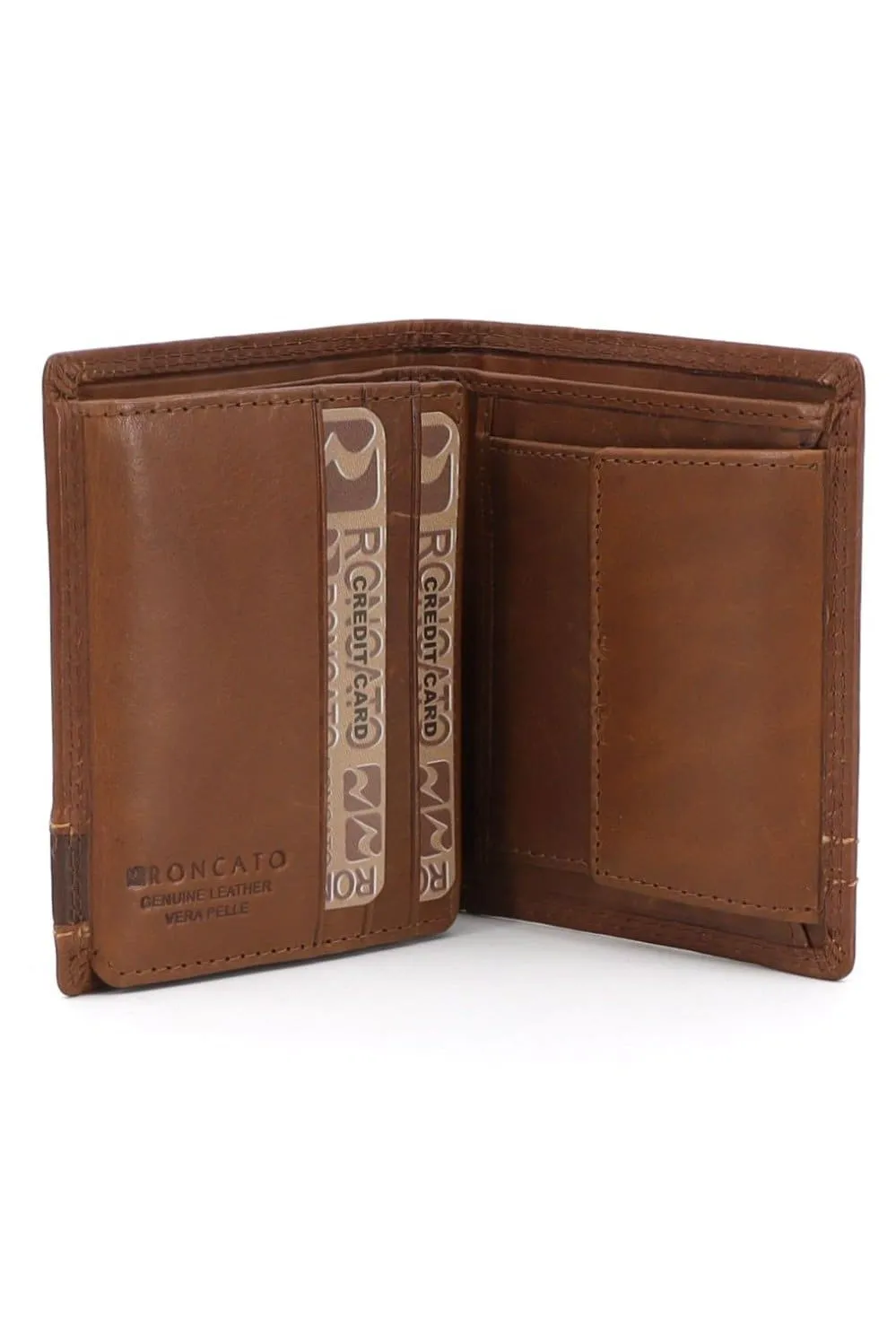 Refined Italian Craftsmanship: R Roncato Men's Leather Wallet Made in Italy