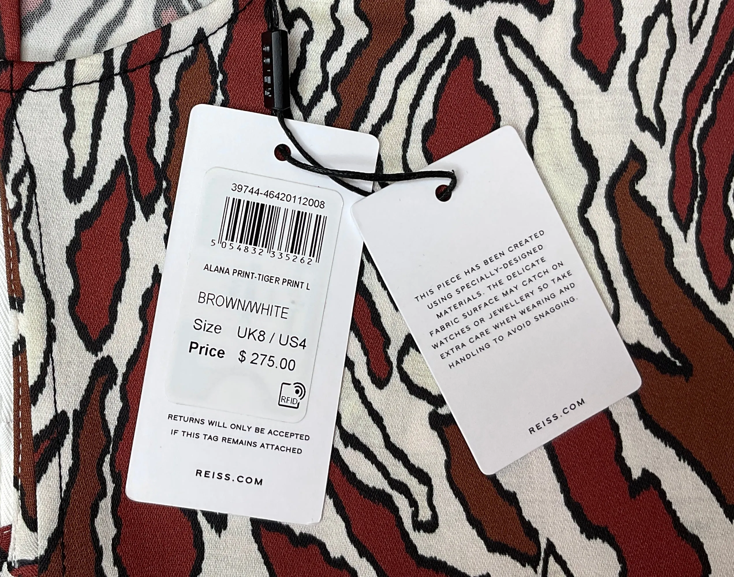 REISS NEW ALANA TIGER PRINT TOP - 4