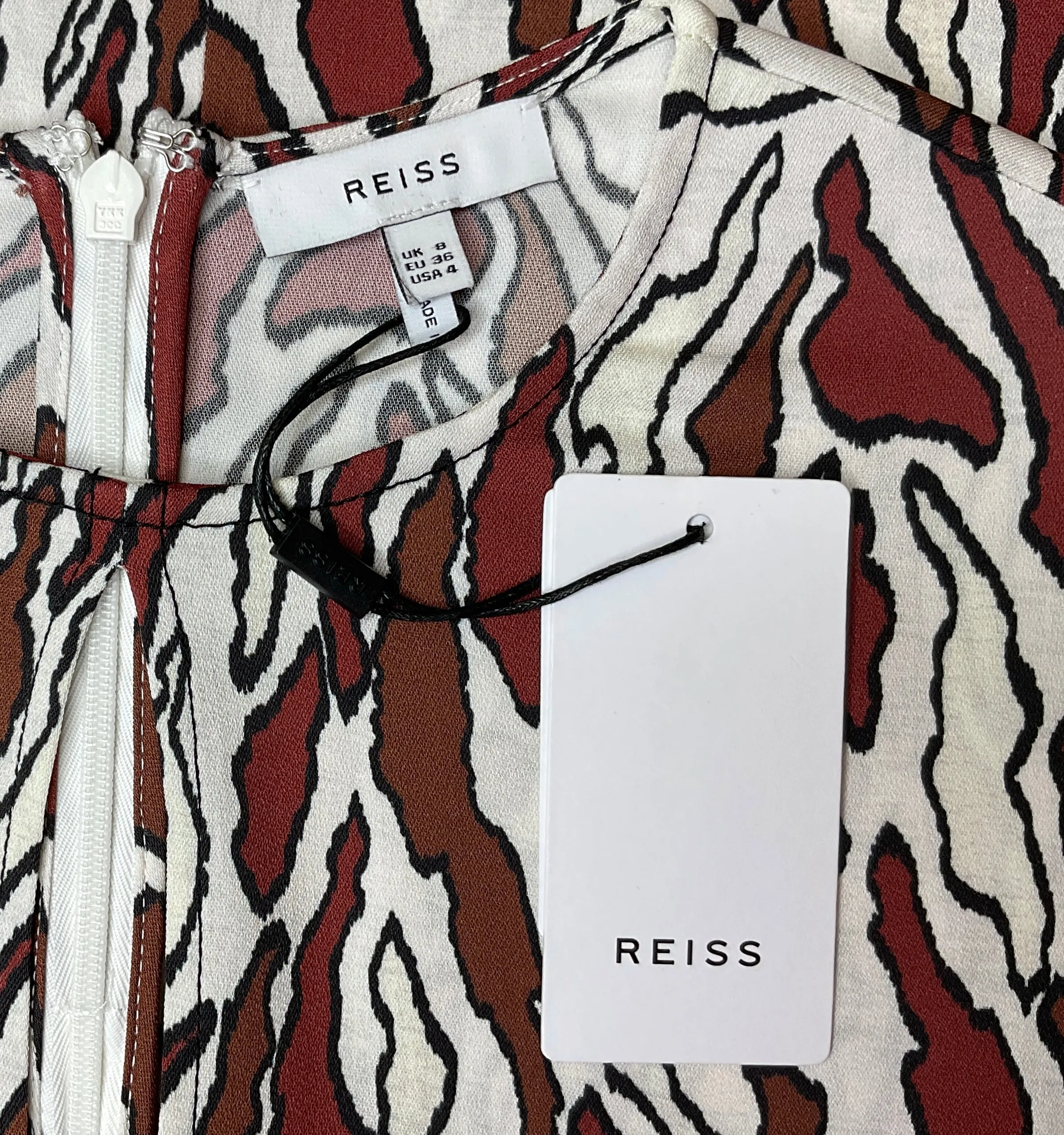 REISS NEW ALANA TIGER PRINT TOP - 4