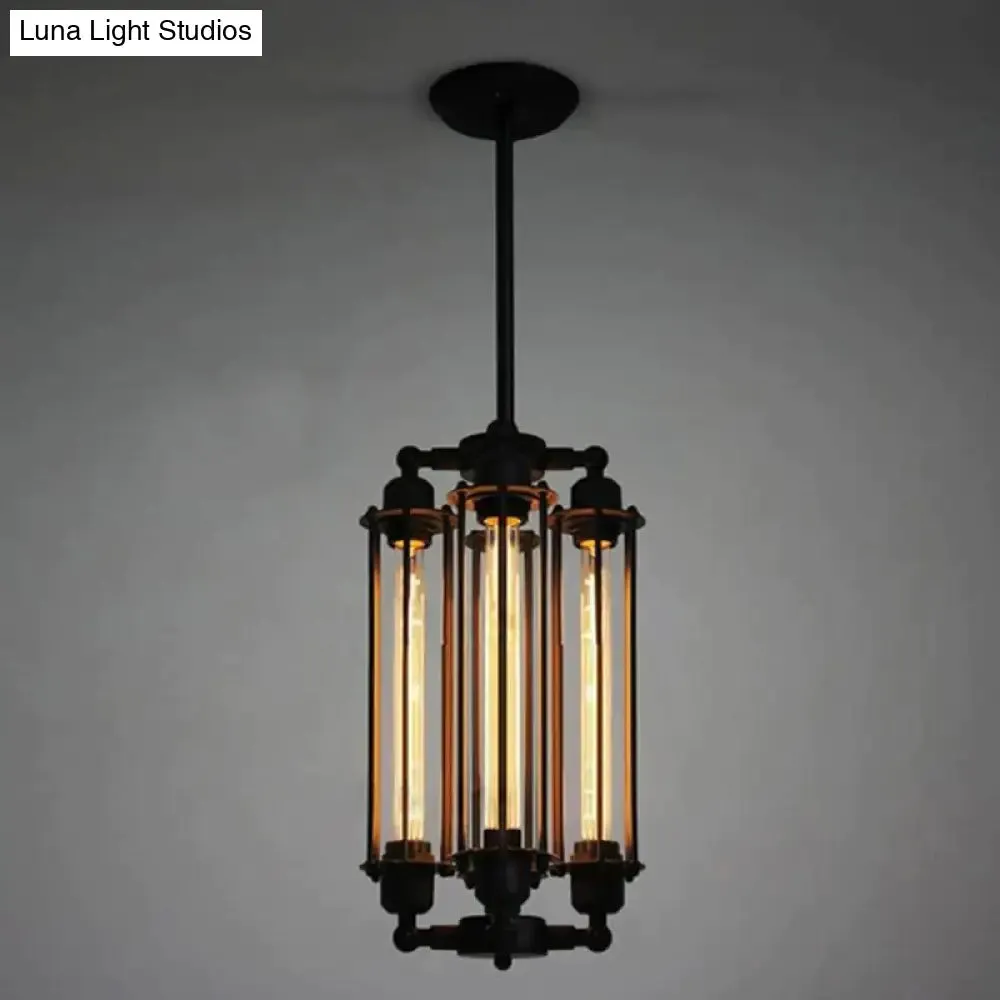 Retro Vintage 4 Heads Steam Pipe Ceiling Pendant Lamp E27 Lights Loft Restaurant Master Bedroom Dining Room Hotel Room Bar Cafe