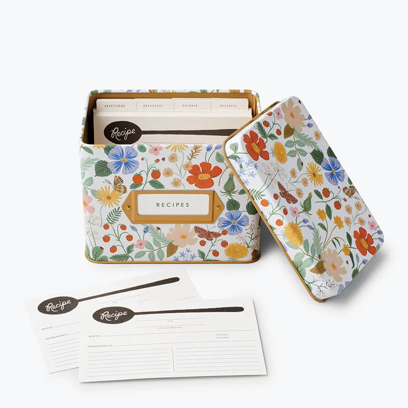 RIFLE PAPER CO | Strawberry Fields Recipe Box