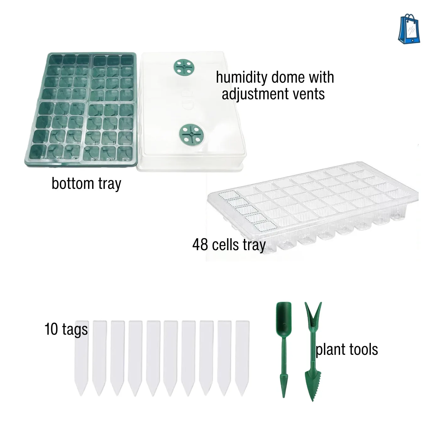 Seed Starter Tray with Humidity Dome