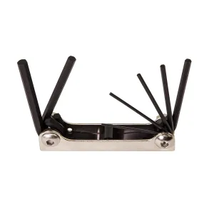 Seven-Key Metric Folding Hex Key Set